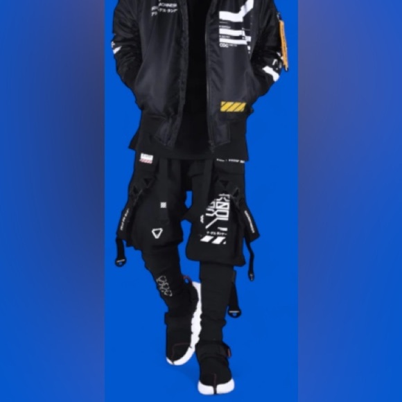 Machine56 M56-50/60 EFVF-Base/01 Techwear Cargo Pants Black Size: Large - Picture 1 of 15
